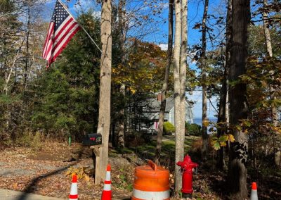 2023-11-11 A New Hydrant, photographed on Shore Road in Bayside, ME by Mark Crosby and showing the new hydrant recently installed near the end of the Bayside water main. Residents in the area should let their insurance company know because this might reduce your insurance bill. #firehydrant #publicsafety #baysidemaine See less