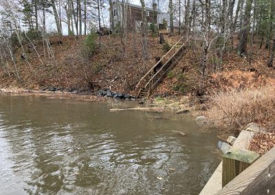 2023-11-27 High Tide at Kelly Cove, photographed from Shore Road in Bayside, ME by Beverly Crofoot. #hightide #kellycove #baysidemaine