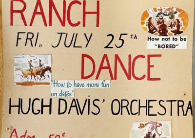 2023-12-21 Ranch Dance, submitted by Dave Witherill. “I found this amongst Mom’s (Jean Witherill’s) collection. I know she and Dad (Bob) were active in planning events at the (Bayside, ME) Community Hall in the late 40s and early 50s.” Hee-haw! #tbt #ranchdance #communitydance #communityhall #heehaw #oldbayside #baysidemaine