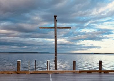 2025-06-03 Inspiring, photographed on the Bayside, ME wharf by Taylor Bolduc, whose mother, Jan Devlin, adds, “After so many days of rain, seeing clearing skies the other evening felt inspiring.” #inspiring #somuchrain #clearingskies #thewharf #penobscotbay #baysidemaine