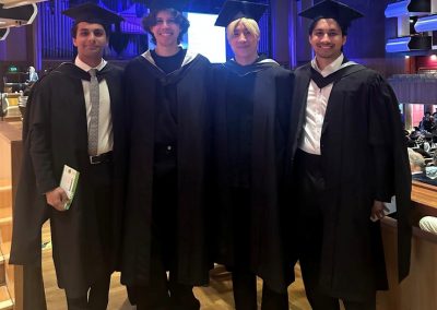 2025-06-12 Grad-of-the-Day Keenan Samway, son of Jennifer and Michael Samway and grandson of Homa and Mike Samway. Keenan (second from the left in the photo) graduated from University College London with an M.S. in Computational Statistics and Machine Learning and is currently a research fellow at the Max Planck Institute for Intelligent Systems in Tübingen, Germany. Congratulations, Keenan! #ucl #classof2025 #graduation #graduation2025 #baysidemaine