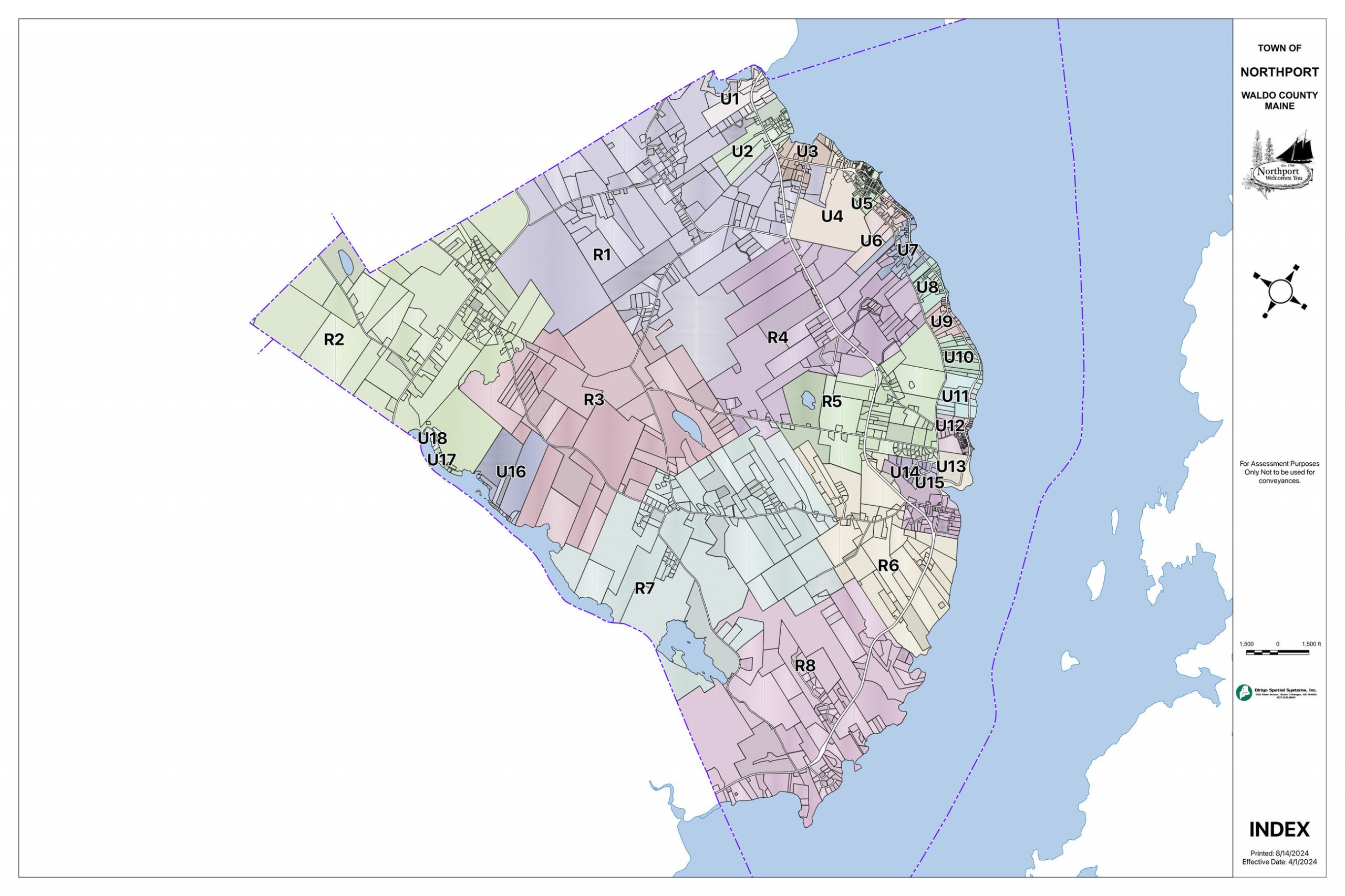 Town of Northport tax map index